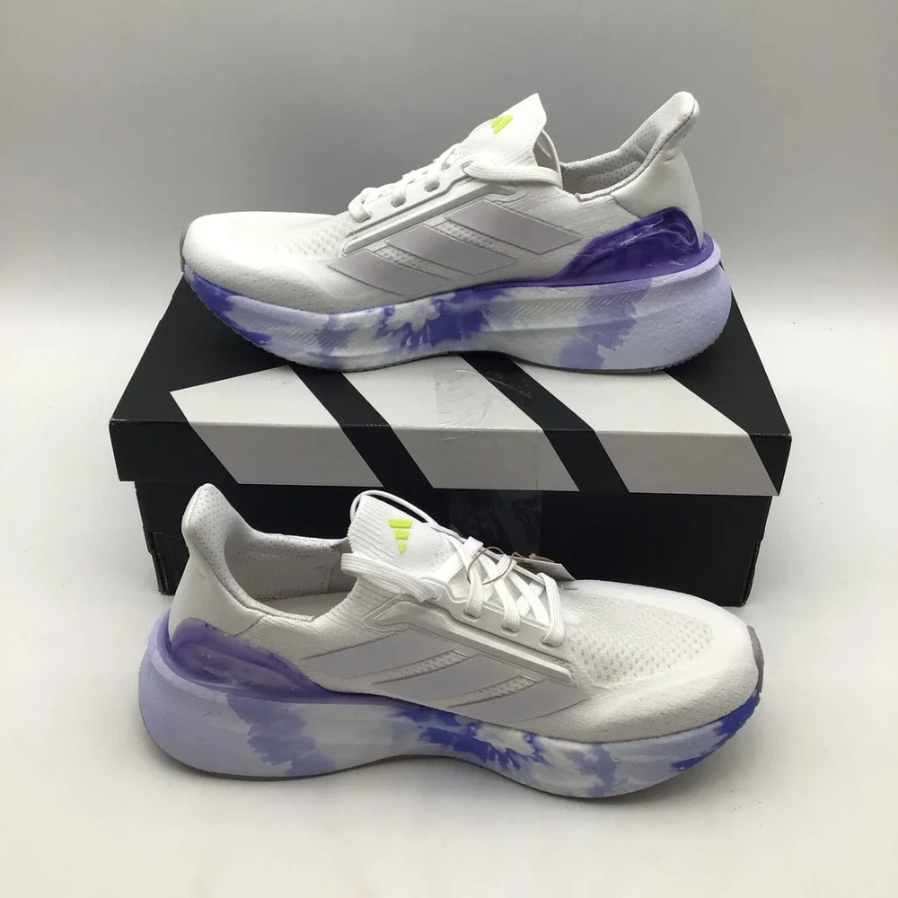 Adidas Ultraboost 5X Mens Running Shoes‎ White Blue Purple JI1516 Size 7.5 NEW